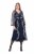 Ulla Popken 845366 Robe à sequins fleurie Bleu marine - Robes de soirée - Robes de soirée en grandes tailles