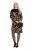 Ulla Popken 845378 Robe en maille à imprimé animal Beige - Robes de soirée - Robes de soirée en grandes tailles