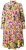 Ulla Popken 845512 Robe chemise fleurie Rouge baie - Robes midi - Robes mi-longues pour femmes rondes