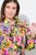 Ulla Popken 845512 Robe chemise fleurie Rouge baie - Robes midi - Robes mi-longues pour femmes rondes