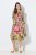Ulla Popken 845512 Robe chemise fleurie Rouge baie - Robes midi - Robes mi-longues pour femmes rondes