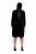 Ulla Popken 845573 Robe en velours à manches longues Noir - Robes de soirée - Robes de soirée en grandes tailles