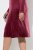Ulla Popken 845573 Robe en velours à manches longues Bordeaux - Robes de soirée - Robes de soirée en grandes tailles