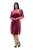 Ulla Popken 845573 Robe en velours à manches longues Bordeaux - Robes de soirée - Robes de soirée en grandes tailles