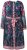 Ulla Popken 845649 Robe en mousseline fleurie Bleu marine - Robes midi - Robes mi-longues pour femmes rondes