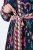Ulla Popken 845649 Robe en mousseline fleurie Bleu marine - Robes midi - Robes mi-longues pour femmes rondes