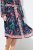 Ulla Popken 845649 Robe en mousseline fleurie Bleu marine - Robes midi - Robes mi-longues pour femmes rondes
