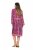 Ulla Popken 845649 Robe mi-longue à manches longues Rouge baie - Robes midi - Robes mi-longues pour femmes rondes