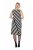 Ulla Popken 845784 Robe en maille rayée Noir - Robes d'été - Robes légères d'été en grande taille