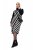 Ulla Popken 845784 Robe en maille rayée Noir - Robes d'été - Robes légères d'été en grande taille