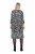 Ulla Popken 845825 Robe mi-longue fleurie à manches 3/4 Noir - Robes midi - Robes mi-longues pour femmes rondes