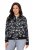 Ulla Popken 845841 Veste fleurie réversible à col teddy Noir - Vestes - Vestes grande taille pour femme