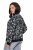 Ulla Popken 845841 Veste fleurie réversible à col teddy Noir - Vestes - Vestes grande taille pour femme