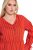 Ulla Popken 845863 Robe mi-longue rayée à ceinture à nouer Corail - Robes midi - Robes mi-longues pour femmes rondes