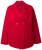 Ulla Popken 846021 Manteau en polaire Rouge - Manteaux - Manteaux grande taille pour femme