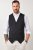 JP1880 846089 Gilet en molleton Noir - Costumes - Costumes grandes tailles 