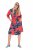 Ulla Popken 846164 Robe chemise fleurie Rouge - Robes midi - Robes mi-longues pour femmes rondes