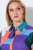 Ulla Popken 846351 Robe chemise imprimée Lilas - Robes midi - Robes mi-longues pour femmes rondes