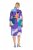 Ulla Popken 846351 Robe chemise imprimée Lilas - Robes midi - Robes mi-longues pour femmes rondes