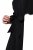 Ulla Popken 846373 Robe mi-longue à ceinture à nouer Noir - Robes midi - Robes mi-longues pour femmes rondes