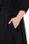 Ulla Popken 846373 Robe mi-longue à ceinture à nouer Noir - Robes midi - Robes mi-longues pour femmes rondes
