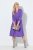 Ulla Popken 846373 Robe sweat trapèze à manches 3/4 Lilas - Robes - Des robes dans toutes les tailles