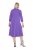 Ulla Popken 846373 Robe sweat trapèze à manches 3/4 Lilas - Robes - Des robes dans toutes les tailles