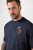 JP1880 846657 T-shirt bellyfit à badges Bleu marine TALL - TALL T-shirts - T-Shirts Longueur Extra pour Grands Hommes