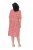 Ulla Popken 846912 Robe mi-longue imprimée Corail - Robes midi - Robes mi-longues pour femmes rondes
