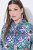 Ulla Popken 846952 Robe chemise fleurie Blanc - Robes midi - Robes mi-longues pour femmes rondes