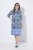 Ulla Popken 846952 Robe chemise fleurie Blanc - Robes midi - Robes mi-longues pour femmes rondes