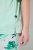 Ulla Popken 846971 Pyjama à motifs Vert clair - Pyjamas/vêtements de détente - 