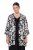 Ulla Popken 847060 Veste ouverte en mousseline dévorée Noir - Vestes - Vestes grande taille pour femme