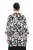 Ulla Popken 847060 Veste ouverte en mousseline dévorée Noir - Vestes - Vestes grande taille pour femme