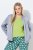 Ulla Popken 847191 Blouson brillant à col teddy Gris - Vestes - Vestes grande taille pour femme