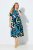 Ulla Popken 847324 Robe mi-longue imprimée Bleu marine - Robes midi - Robes mi-longues pour femmes rondes
