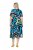 Ulla Popken 847324 Robe mi-longue imprimée Bleu marine - Robes midi - Robes mi-longues pour femmes rondes