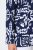 Ulla Popken 847586 Blazer en jacquard fleuri Bleu marine - Blazers - Vestes blazer pour femme, grandes tailles