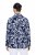 Ulla Popken 847586 Blazer en jacquard fleuri Bleu marine - Blazers - Vestes blazer pour femme, grandes tailles