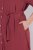 Ulla Popken 847797 Robe chemise Rouge rouille - Robes chemise - 