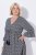 Ulla Popken 847798 Robe mi-longue trapèze à col V Noir - Robes midi - Robes mi-longues pour femmes rondes
