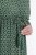 Ulla Popken 847798 Robe mi-longue trapèze à col V Vert foncé - Robes midi - Robes mi-longues pour femmes rondes