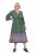 Ulla Popken 847798 Robe mi-longue trapèze à col V Vert foncé - Robes midi - Robes mi-longues pour femmes rondes