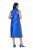 Ulla Popken 847862 Robe en satin Bleu roi - Robes d'été - Robes légères d'été en grande taille