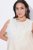 Ulla Popken 847918 Robe en mousseline fleurie Blanc cassé - Robes d'été - Robes légères d'été en grande taille
