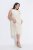 Ulla Popken 847918 Robe en mousseline fleurie Blanc cassé - Robes d'été - Robes légères d'été en grande taille