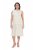 Ulla Popken 847918 Robe en mousseline fleurie Blanc cassé - Robes d'été - Robes légères d'été en grande taille