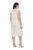 Ulla Popken 847918 Robe en mousseline fleurie Blanc cassé - Robes d'été - Robes légères d'été en grande taille