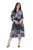 Ulla Popken 847972 Robe en maille fleurie Blanc - Robes en maille - 