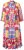 Ulla Popken 848015 Robe mi-longue imprimée à cordon Rose - Robes midi - Robes mi-longues pour femmes rondes